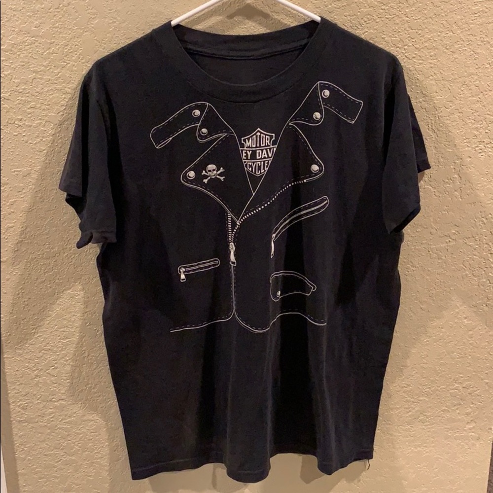 Vintage Harley tuxedo shirt